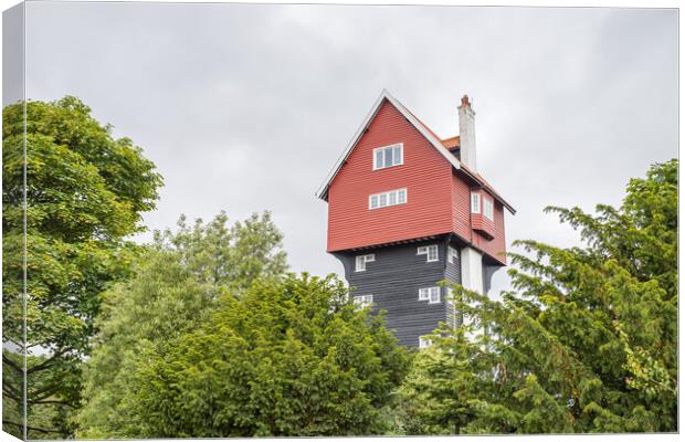 House in the Clouds Canvas Print by Jason Wells