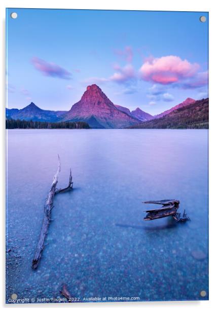 Two Medicine Lake, Glacier National Park, Montana Acrylic by Justin Foulkes