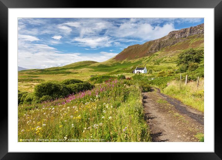 Howlin House A Summer Meadow on the Isle of Eigg Framed Mounted Print by Barbara Jones