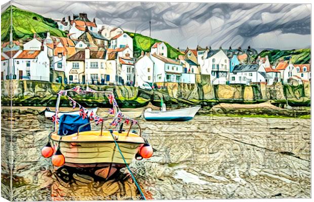 Staithes Seafront Canvas Print by Brian Tarr
