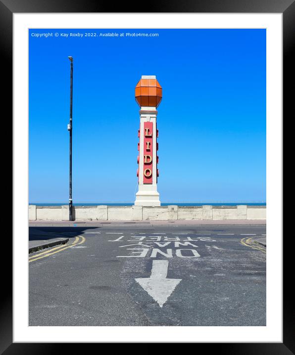 Margate Lido Framed Mounted Print by Kay Roxby
