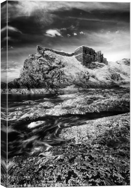 Findlater Castle, Aberdeenshire Canvas Print by Peter O'Reilly