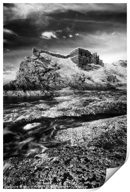 Findlater Castle, Aberdeenshire Print by Peter O'Reilly