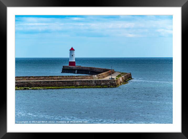 Berwick on Tweed Lighthouse  Framed Mounted Print by Michael Birch