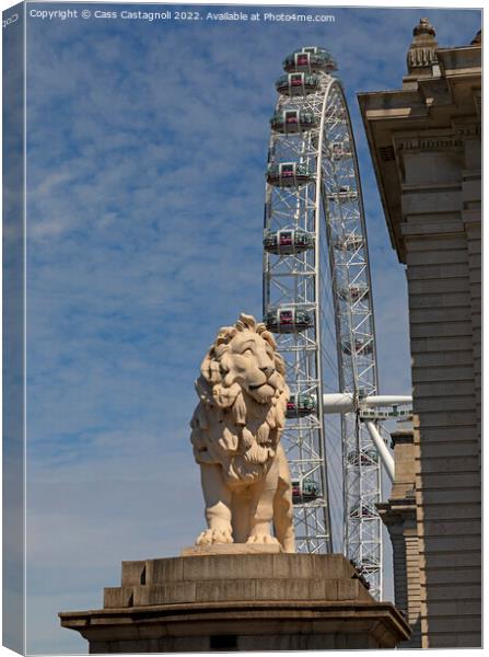 The Southbank Lion Canvas Print by Cass Castagnoli