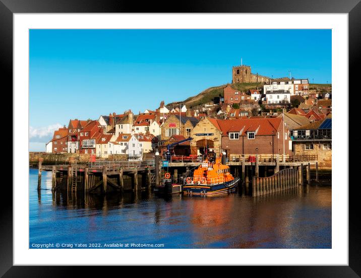 Whitby Lifeboat Station Yorkshire. Framed Mounted Print by Craig Yates