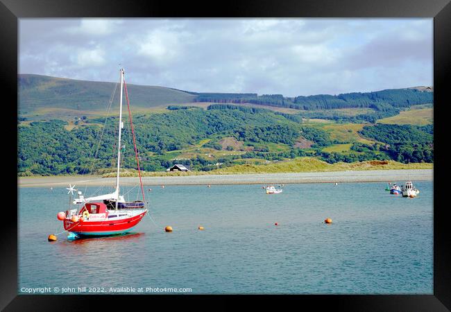 River Mawddach estuary at Barmouth Wales. Framed Print by john hill