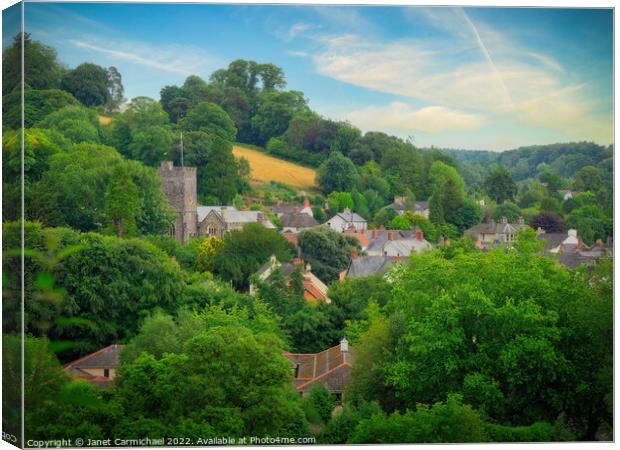 Enchanting Dulverton Canvas Print by Janet Carmichael