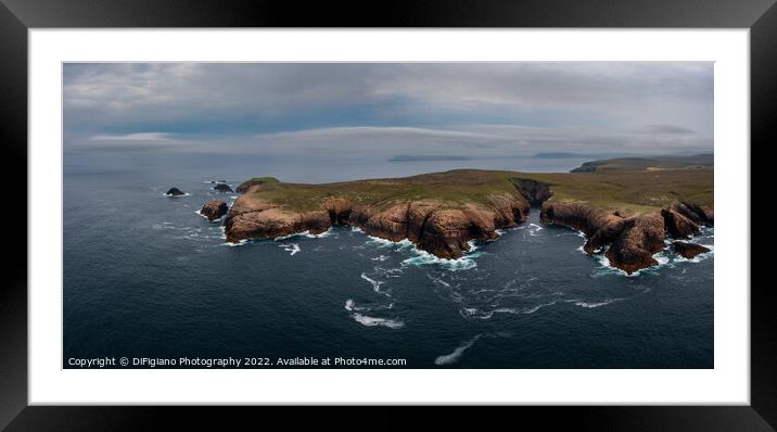 Erris Head Panorama Framed Mounted Print by DiFigiano Photography