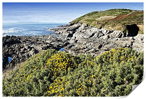 Baggy Point Croyde Print by Dave Wilkinson North Devon Ph