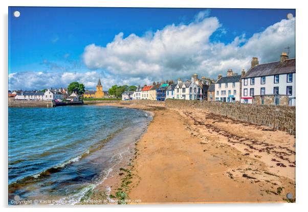 Anstruther Shorefront Sea View Acrylic by Kasia Design