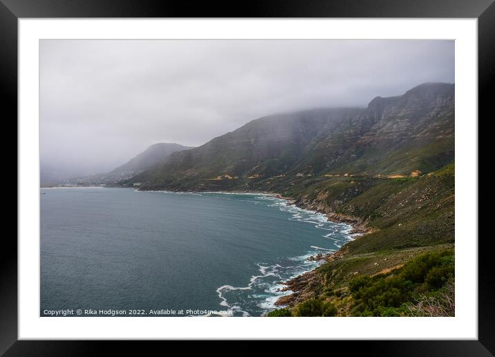 Landscape, Cape Town, Atlantic seaboard, South Africa Framed Mounted Print by Rika Hodgson