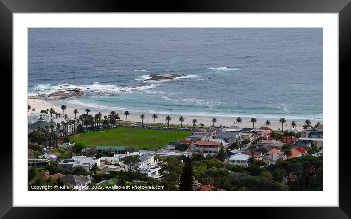 Landscape, Clifton beach on Atlantic seaboard, South Africa Framed Mounted Print by Rika Hodgson