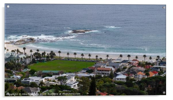 Landscape, Clifton beach on Atlantic seaboard, South Africa Acrylic by Rika Hodgson