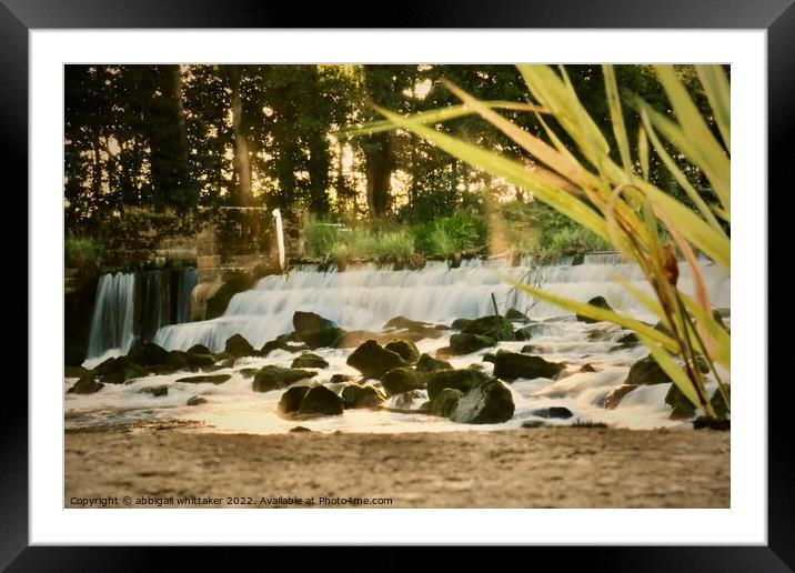 Waterfall  Framed Mounted Print by Abbigail Whittaker