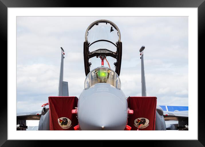 USAFE F-15E Strike Eagle Framed Mounted Print by Jason Wells