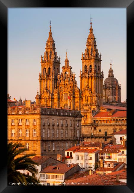 The Cathedral of Santiago De Compostela, Galicia, Spain. Framed Print by Justin Foulkes