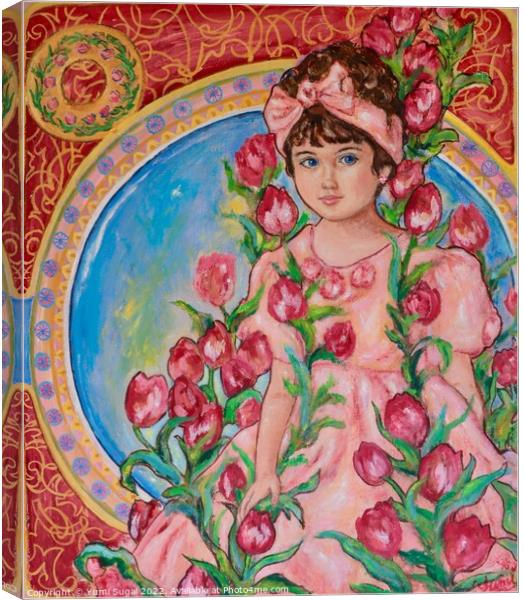 Yumi Sugai. Tulip fairy. Canvas Print by Yumi Sugai