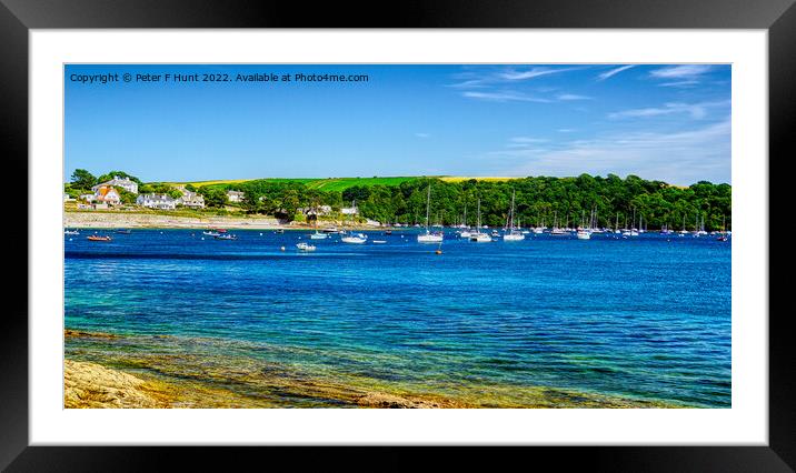 St Mawes On A Summers Day  Framed Mounted Print by Peter F Hunt
