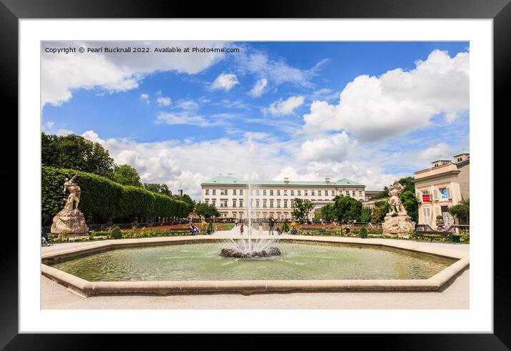 Mirabell Palace Gardens Salzburg Austria Framed Mounted Print by Pearl Bucknall