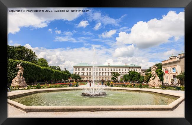 Mirabell Palace Gardens Salzburg Austria Framed Print by Pearl Bucknall