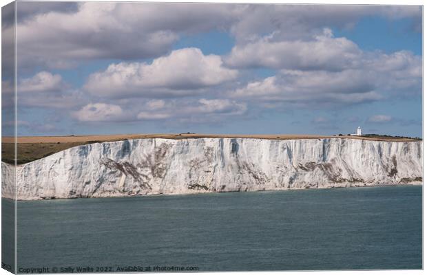 White Cliffs of Dover Canvas Print by Sally Wallis