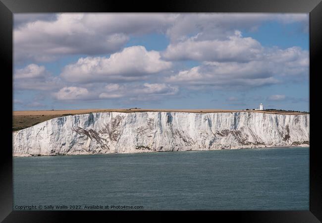 White Cliffs of Dover Framed Print by Sally Wallis