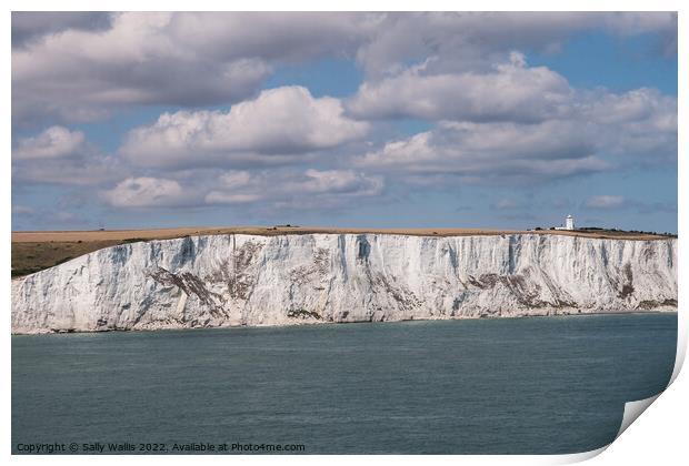 White Cliffs of Dover Print by Sally Wallis