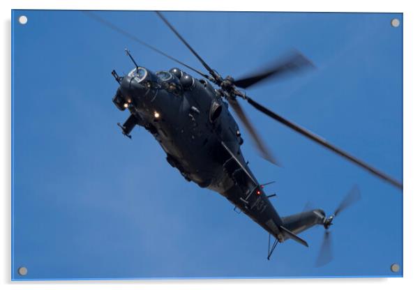 Hungarian Air Force Mil Mi-24P Hind Acrylic by J Biggadike