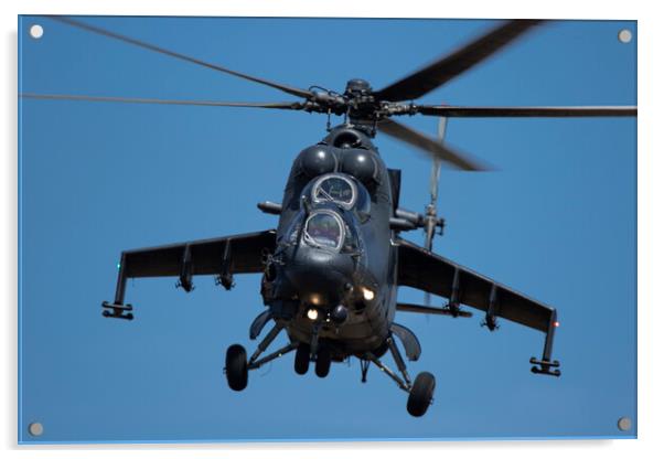 Hungarian Air Force Mil Mi-24P Hind Acrylic by J Biggadike