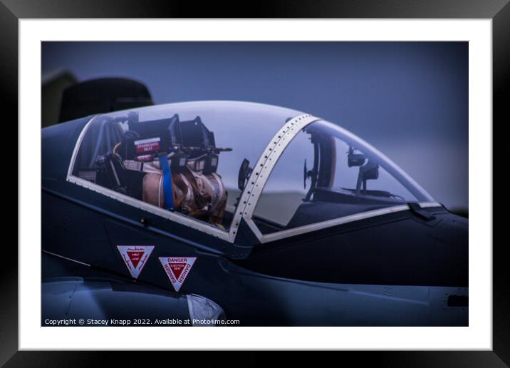 Cockpit of plane Framed Mounted Print by Stacey Knapp