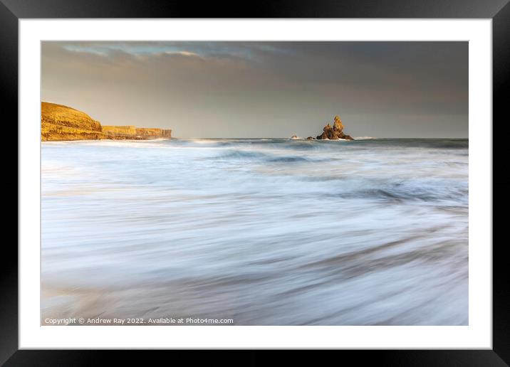 Evening light on Church Rock Framed Mounted Print by Andrew Ray