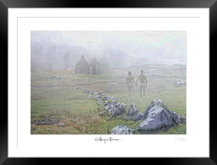 Walking in the rain..... Framed Mounted Print by JC studios LRPS ARPS