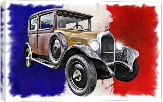 The Timeless Beauty of a Vintage Citroen Canvas Print by Kevin Maughan