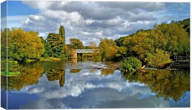 River Don at Sprotbrough Canvas Print by Darren Galpin