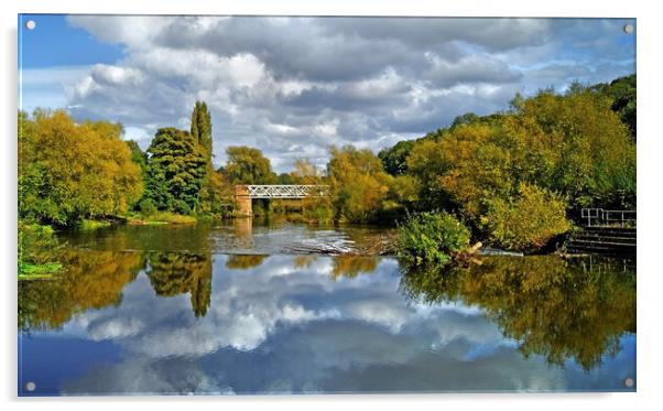 River Don at Sprotbrough Acrylic by Darren Galpin