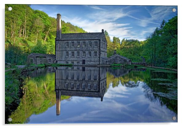 Gibson Mill, Hebden Bridge Acrylic by Darren Galpin