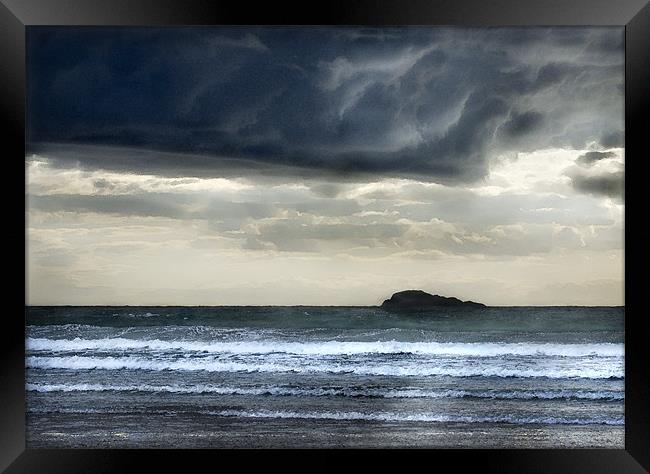 NIGHT CLOUDS OVER WHITESANDS #2 Framed Print by Anthony R Dudley (LRPS)
