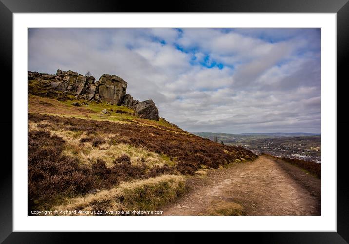 Pathway to Ilkley Moor Framed Mounted Print by Richard Perks