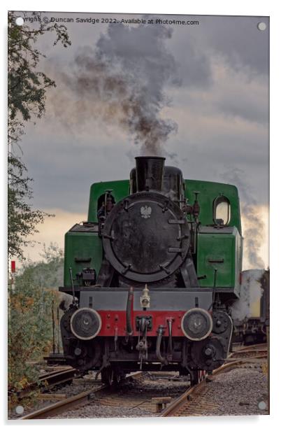  4015 Karels steam train at Avon Valley Railway Acrylic by Duncan Savidge
