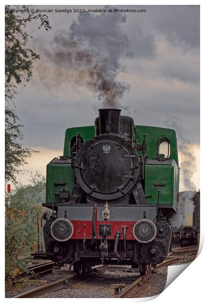  4015 Karels steam train at Avon Valley Railway Print by Duncan Savidge