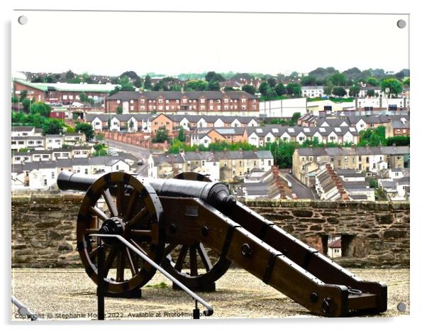 Cannon overlooking Bogside Acrylic by Stephanie Moore