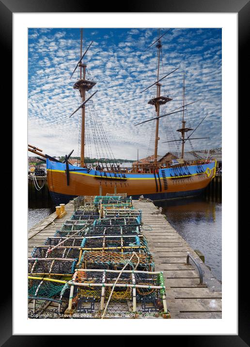 The Endeavour Experience; HM Bark Endeavour Replic Framed Mounted Print by Steve Gill