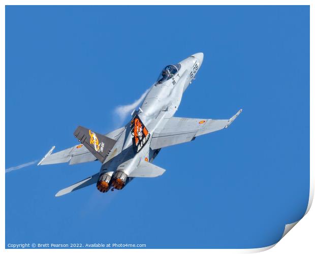 F-18 Hornet  Print by Brett Pearson