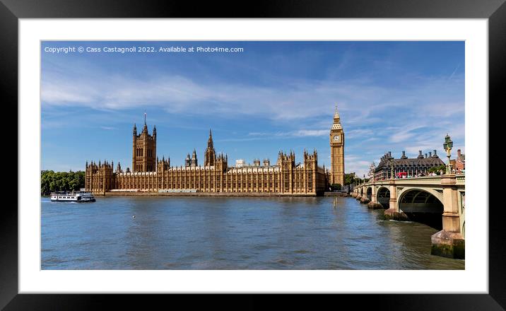The Houses of Parliament Framed Mounted Print by Cass Castagnoli