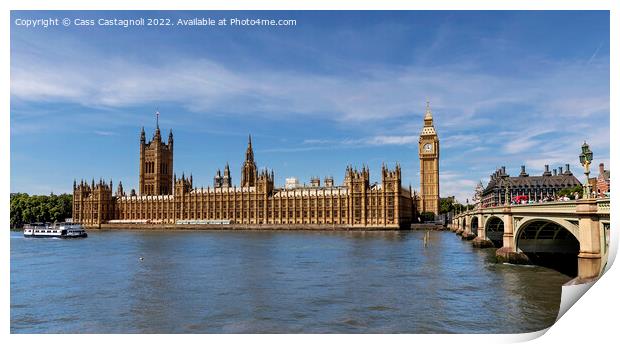 The Houses of Parliament Print by Cass Castagnoli