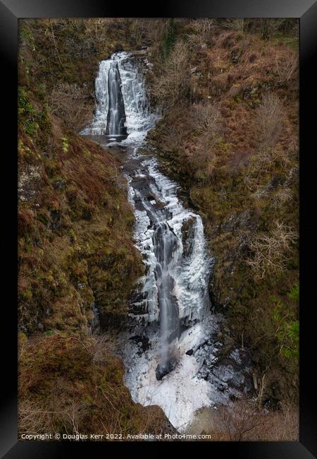 Glenashdale Falls Arran Framed Print by Douglas Kerr