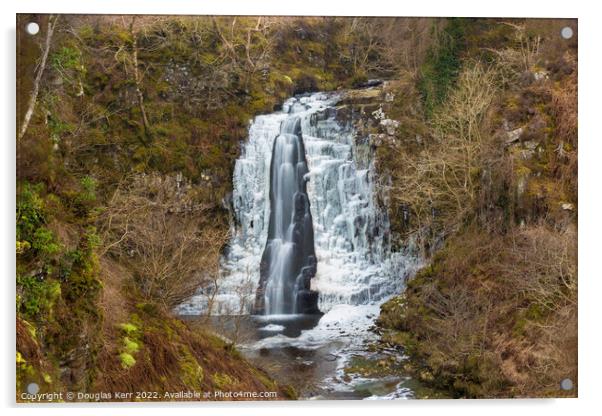 Glenashdale Falls Arran Acrylic by Douglas Kerr