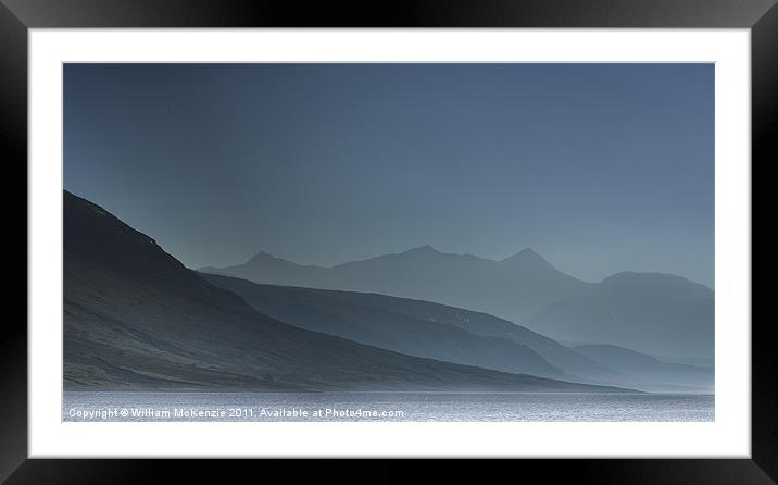 Loch Etive. Framed Mounted Print by William McKenzie