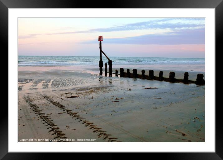 Dawn on the Isle of Wight. Framed Mounted Print by john hill